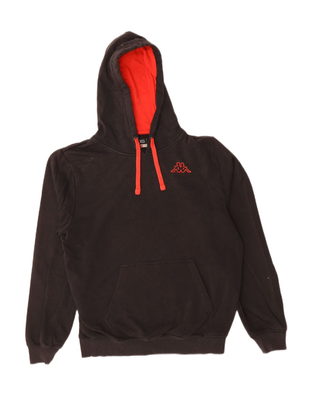 KAPPA Pull à capuche pour homme en coton noir moyen