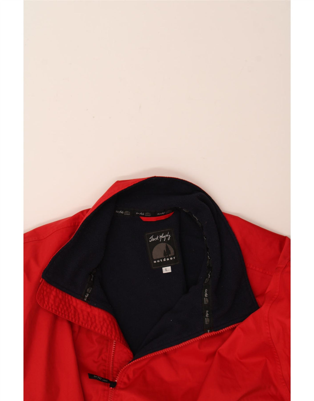 JACK MURPHY Mens Windbreaker Jacket UK 40 Large Red Polyester Vintage Jack Murphy and Second-Hand Jack Murphy from Messina Hembry 