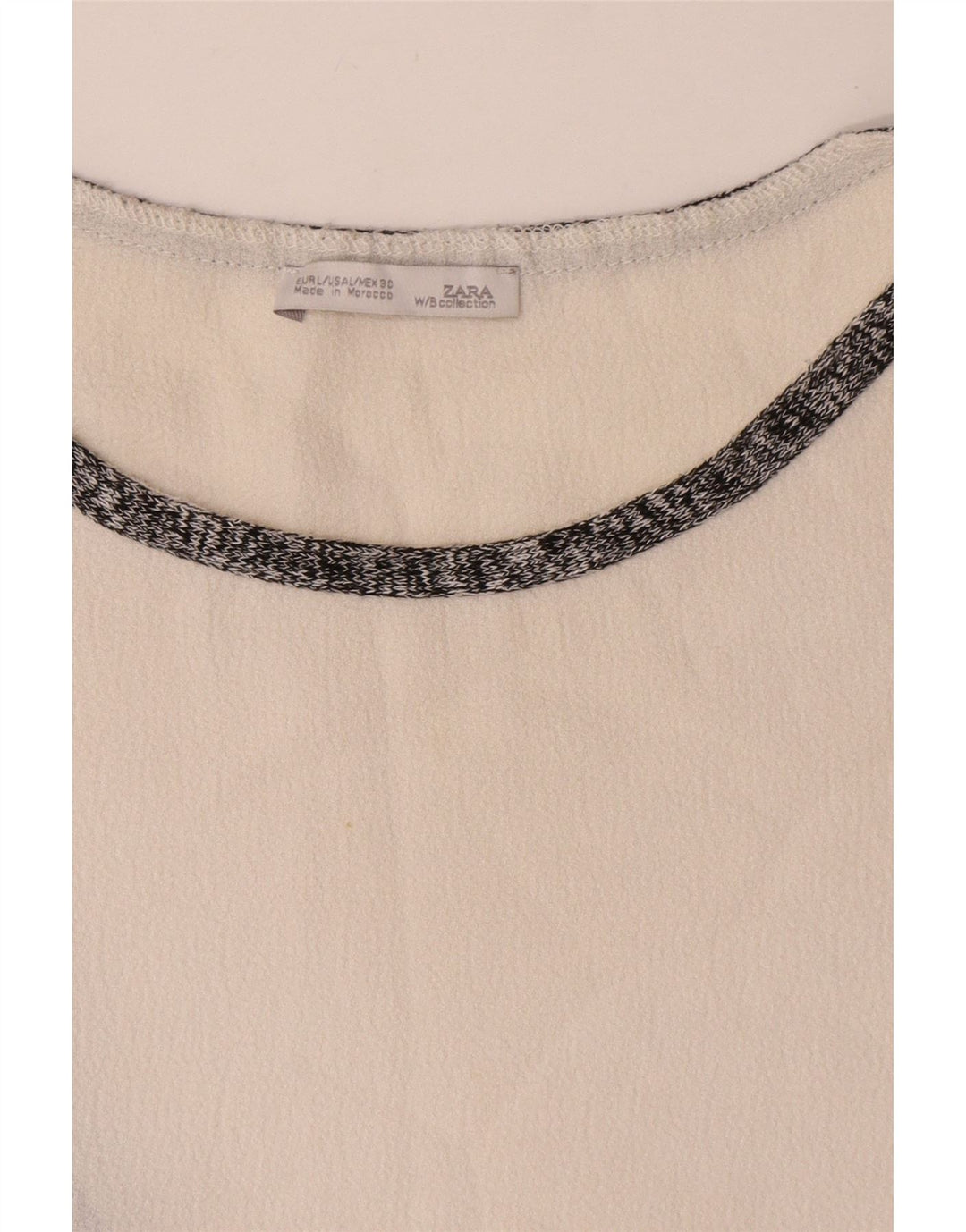 Zara Robe asymétrique pour femme UK 16 Large White Colourblock
