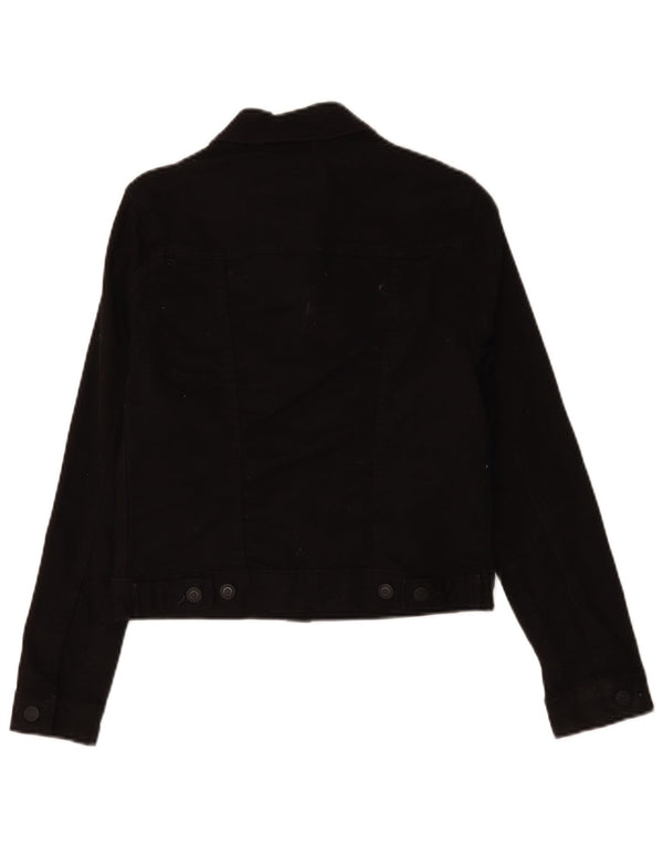 Levi's Veste En Jean Femme UK 6 XS Noir Coton