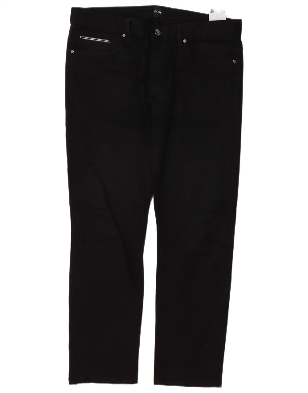 HUGO BOSS Jean droit W36 L29 Homme Noir Coton