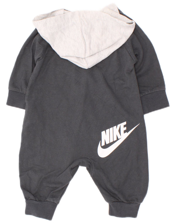 Nike Combinaison à capuche graphique pour bébé garçon 0-3 mois Gris Colorblock Coton