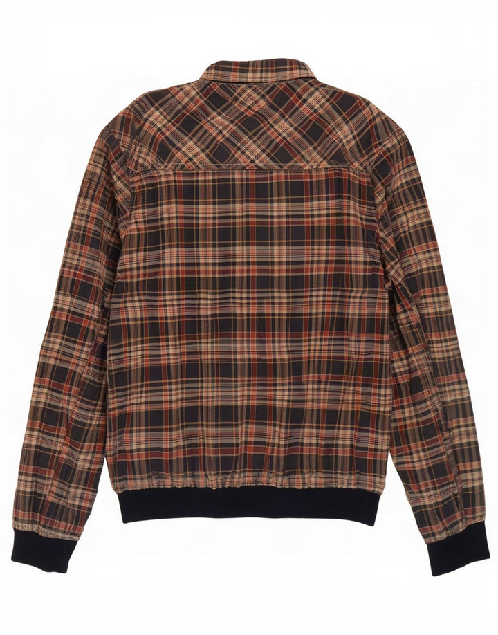 Scotch & Soda Veste Bomber Homme UK 42 XL Bleu Carreaux Polyester