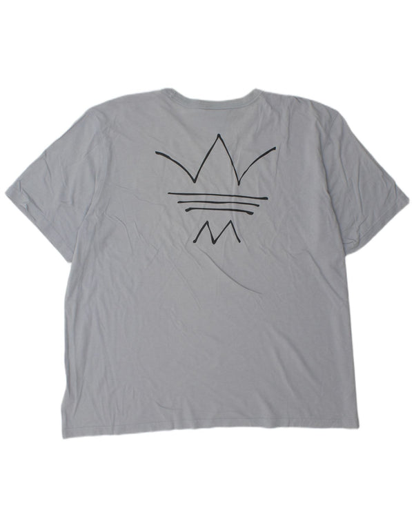 Adidas T-shirt graphique pour homme en coton bleu 2XL