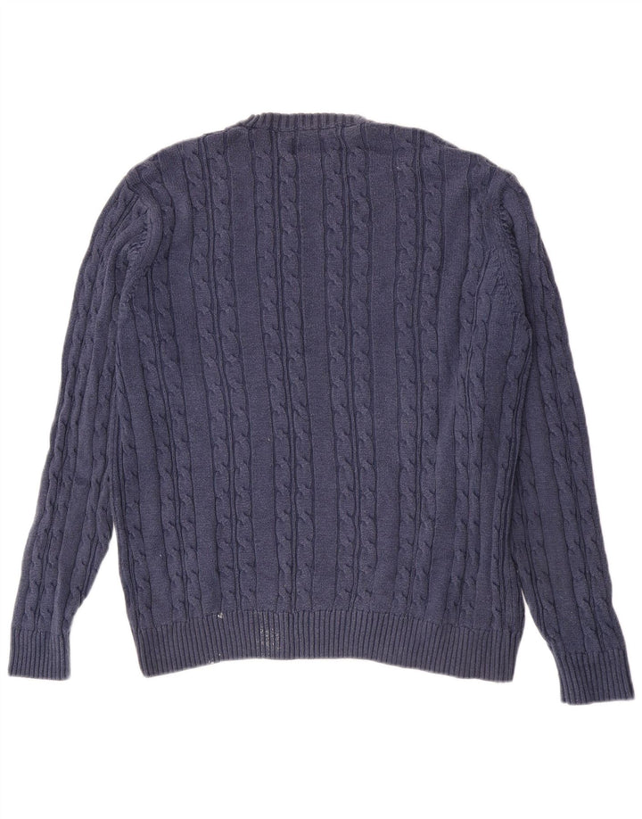 Marks & Spencer Pull à col rond coupe classique pour homme XL Bleu marine