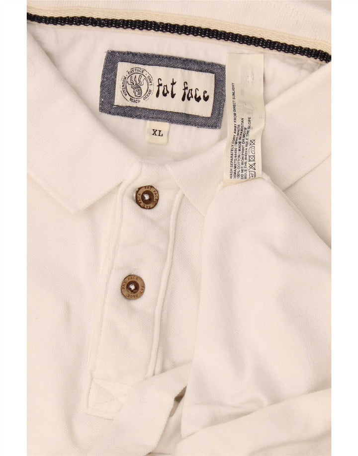 Polo Homme Fat Face XL Blanc Coton
