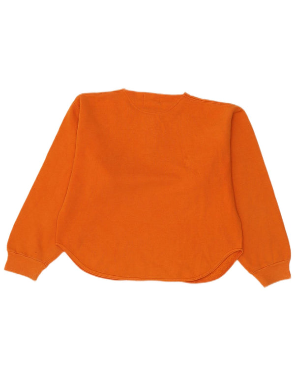 Gymnasium Womens Beverly Hills Graphic Sweatshirt Jumper UK 10 Petit Orange