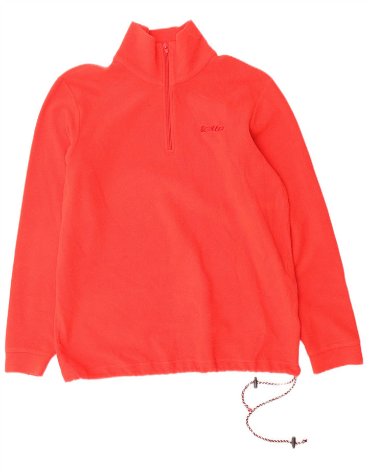 LOTTO Pull Polaire Col Zippé Homme Rouge Moyen