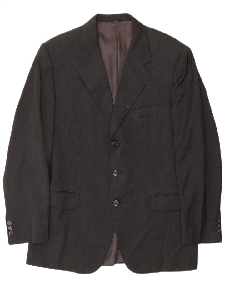 Burberrys Veste Blazer 3 Boutons Homme IT 52 Grande Laine Grise