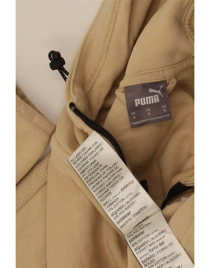 Puma Sweat à Capuche Zippé Homme Beige Moyen Coton