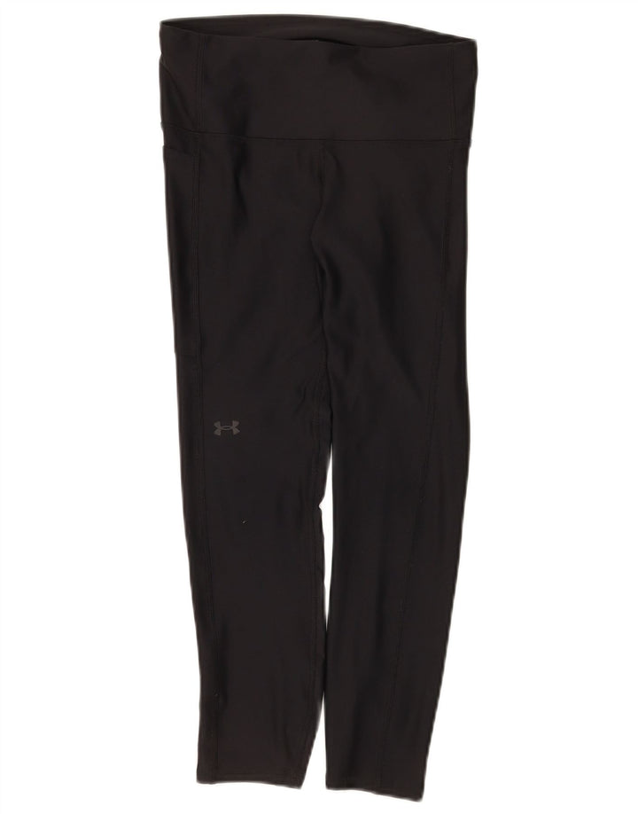 Under Armour Leggings Femme UK 10 Petit Noir Polyester