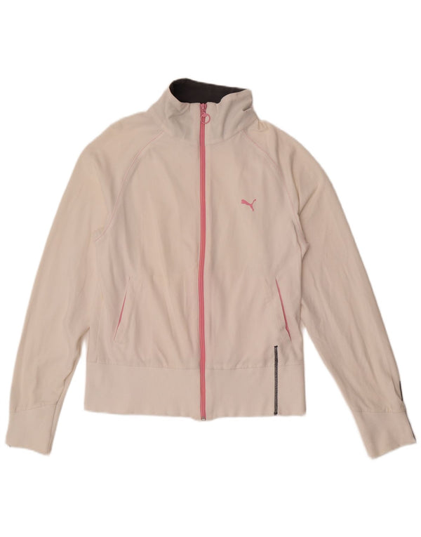 Puma Veste de survêtement pour femme UK 12 Medium Off White
