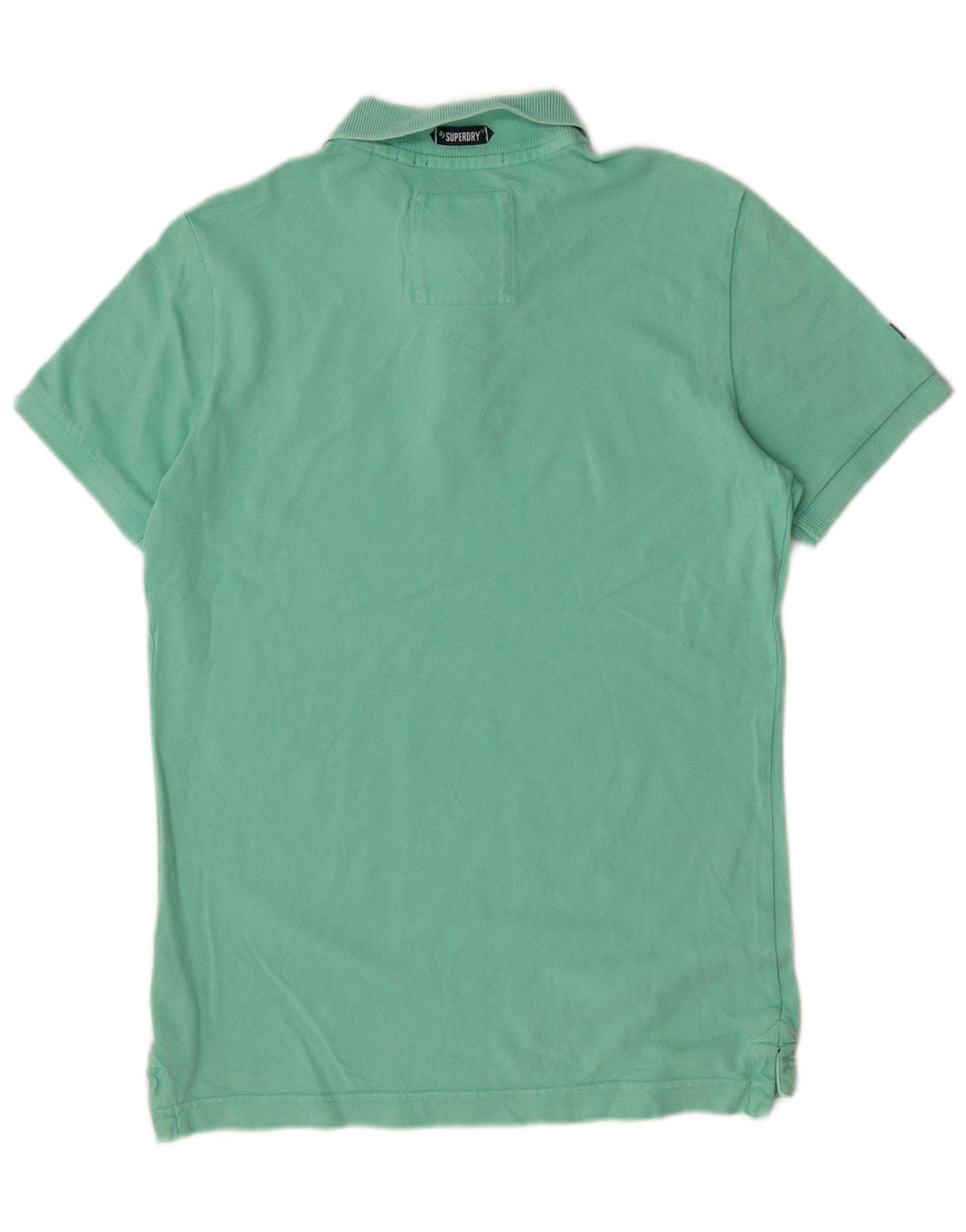 Superdry Polo Homme Vert Moyen Coton Classique