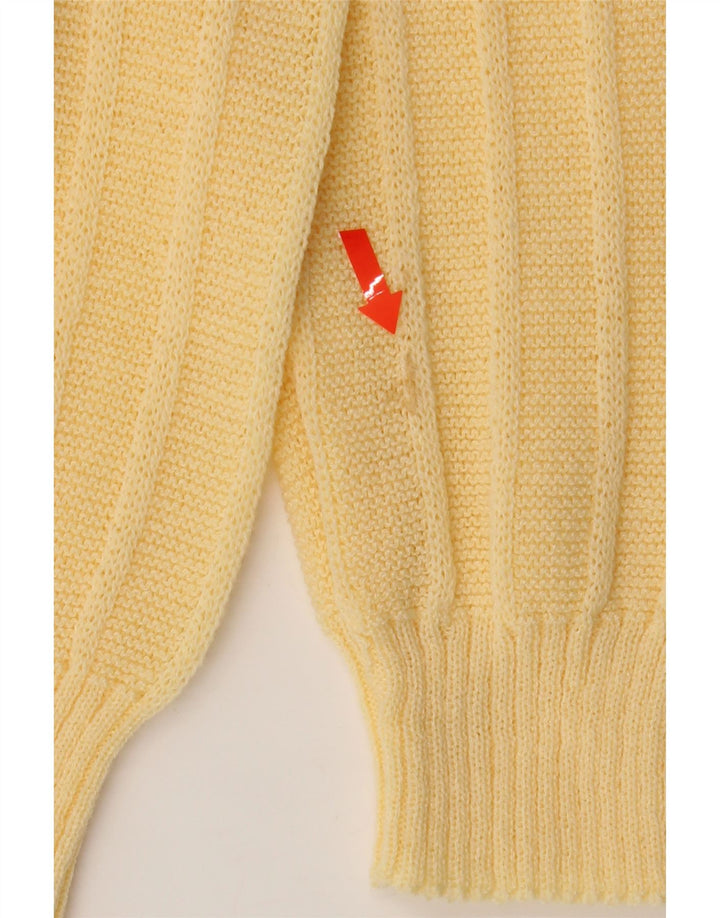 C&A Womens Cardigan Sweater UK 14 Large Yellow Acrylic Vintage C&A and Second-Hand C&A from Messina Hembry 