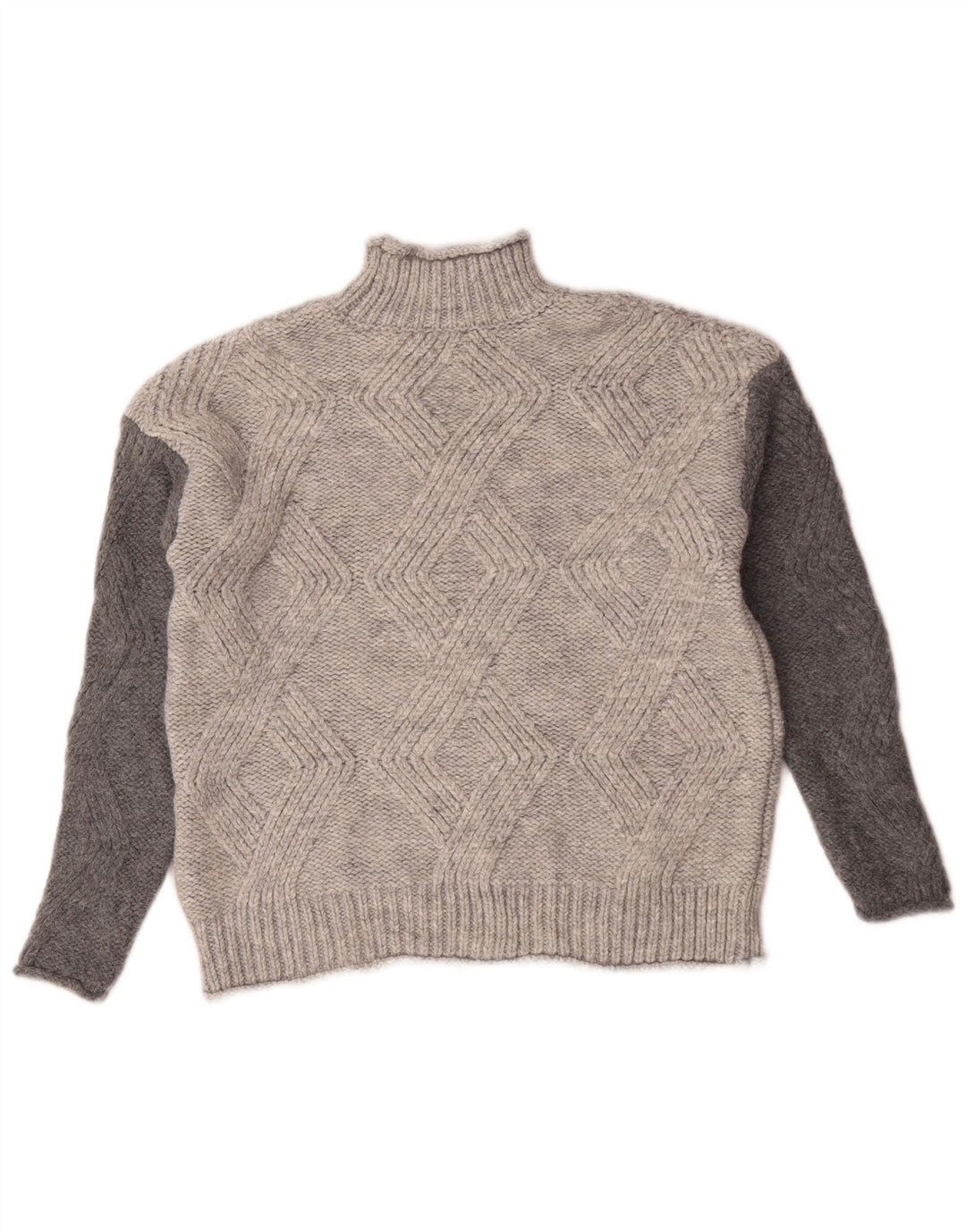 Marks & Spencer Pull col roulé pour femme UK 10 Petit Gris