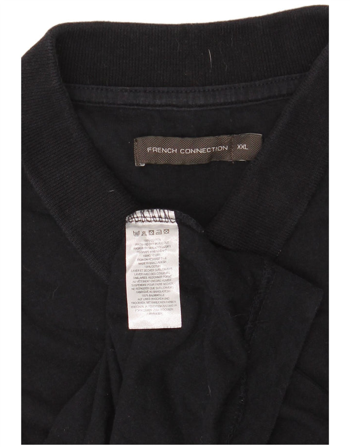 French Connection Polo Homme 2XL Bleu Marine Coton