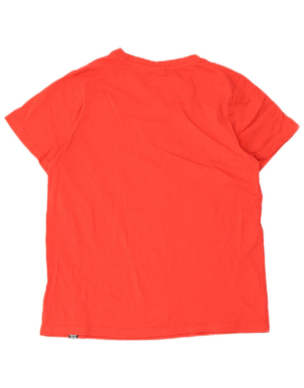 Ellesse T-shirt graphique pour femme UK 10 Small Rouge Coton