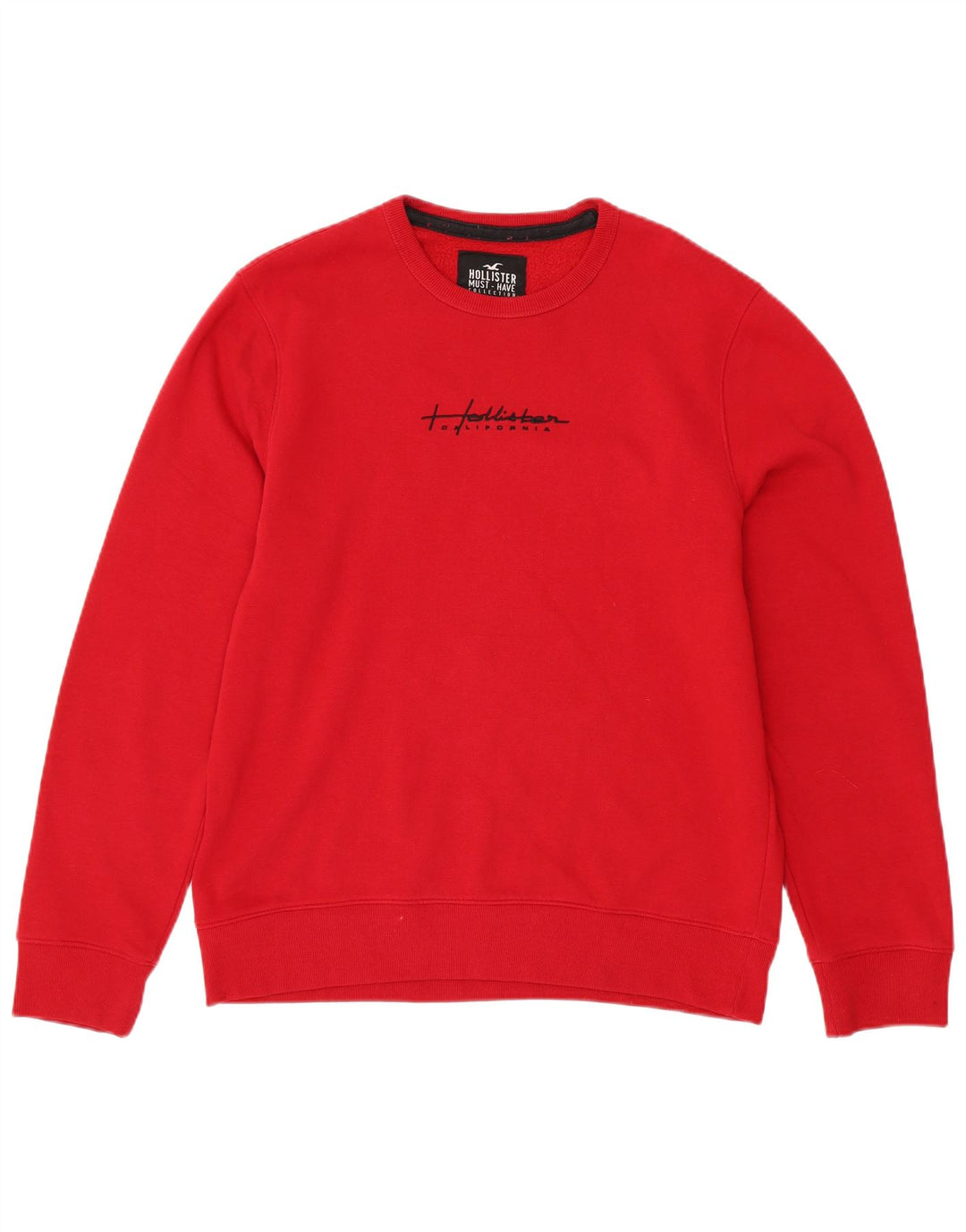 HOLLISTER Sweat-shirt graphique pour hommes, grand, rouge, coton