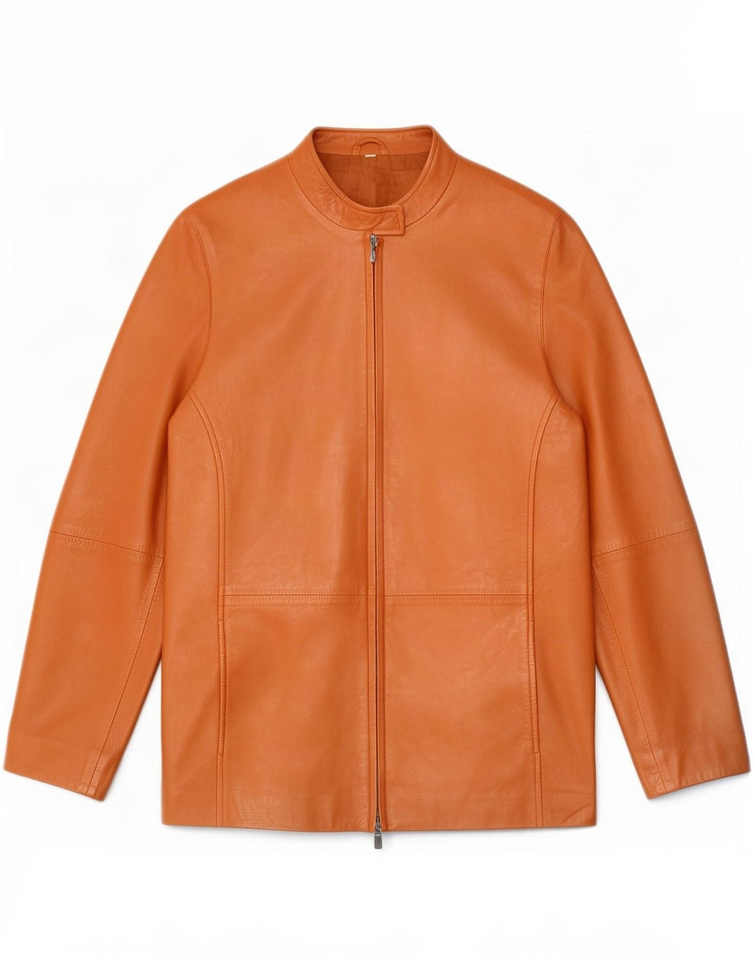 veste en cuir femme vintage IT 42 Brun moyen