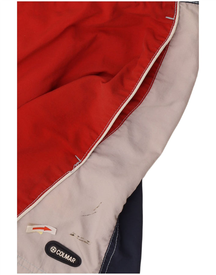Colmar Short de Bain Graphique EU48 Homme Colorblock Rouge Moyen