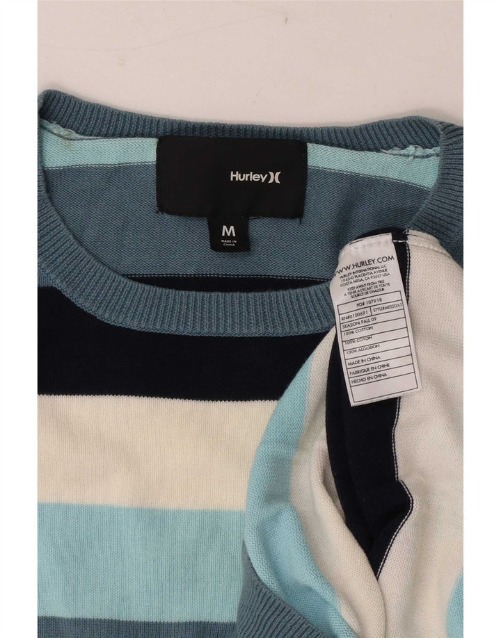 Hurley Pull Col Rond Homme Coton Rayé Multicolore Moyen