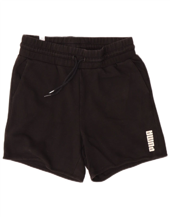 PUMA Short de sport pour femme UK 8 Small Noir Coton