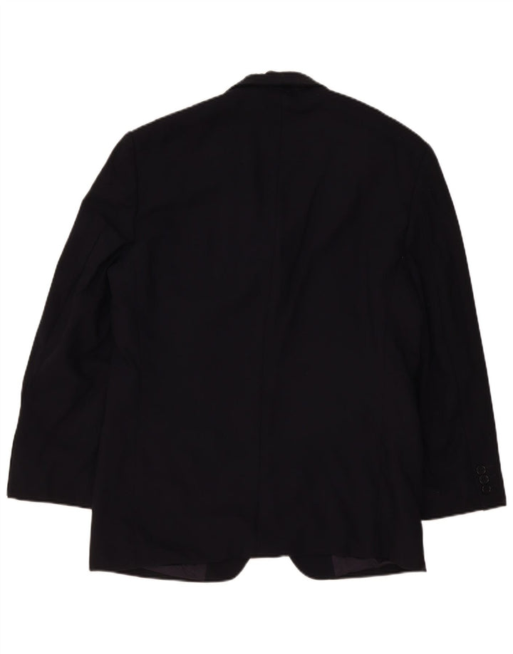 Marks & Spencer Veste blazer à 3 boutons pour homme UK 38 Bleu marine moyen Laine vierge