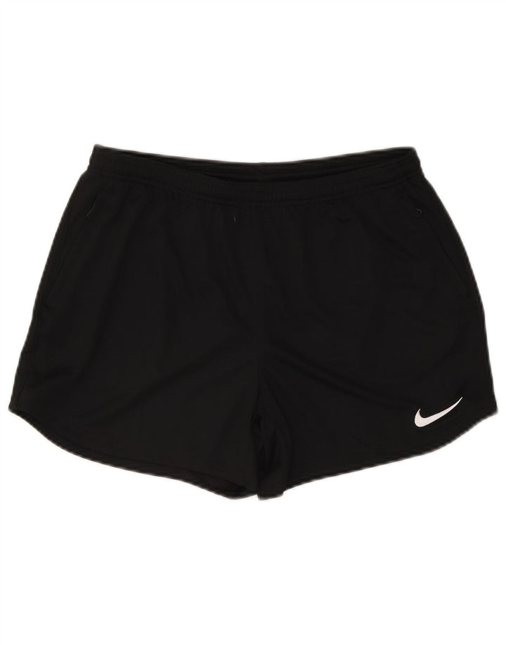 Nike Short de sport Dri Fit pour femme UK 12 Noir moyen Polyester