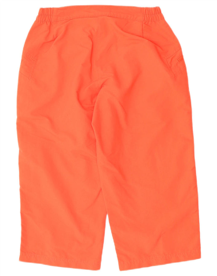 ADIDAS Bermuda Femme UK 10 Small W28 Orange Polyamide