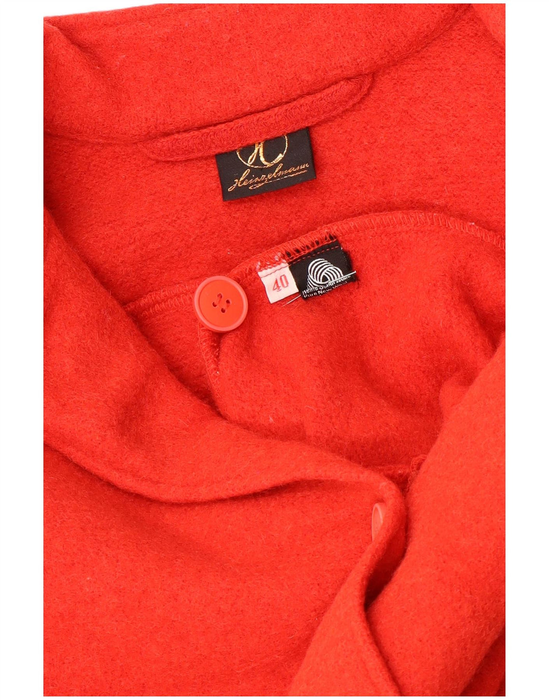 vintage Femme Cardigan Pull EU 40 Rouge Moyen