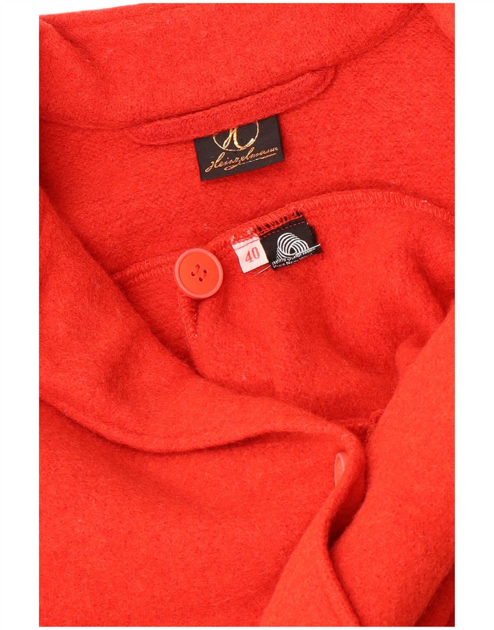 vintage Femme Cardigan Pull EU 40 Rouge Moyen