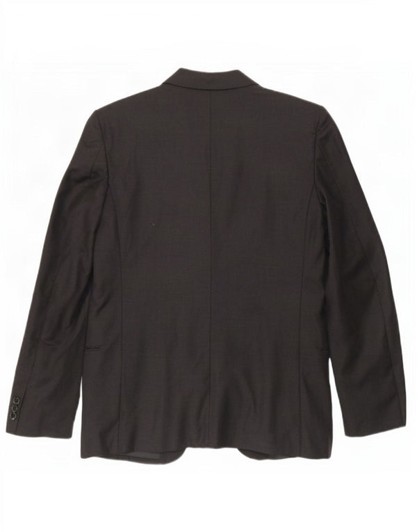 Valentino Veste Blazer 1 Bouton Homme IT 48 Gris Moyen Laine Vierge