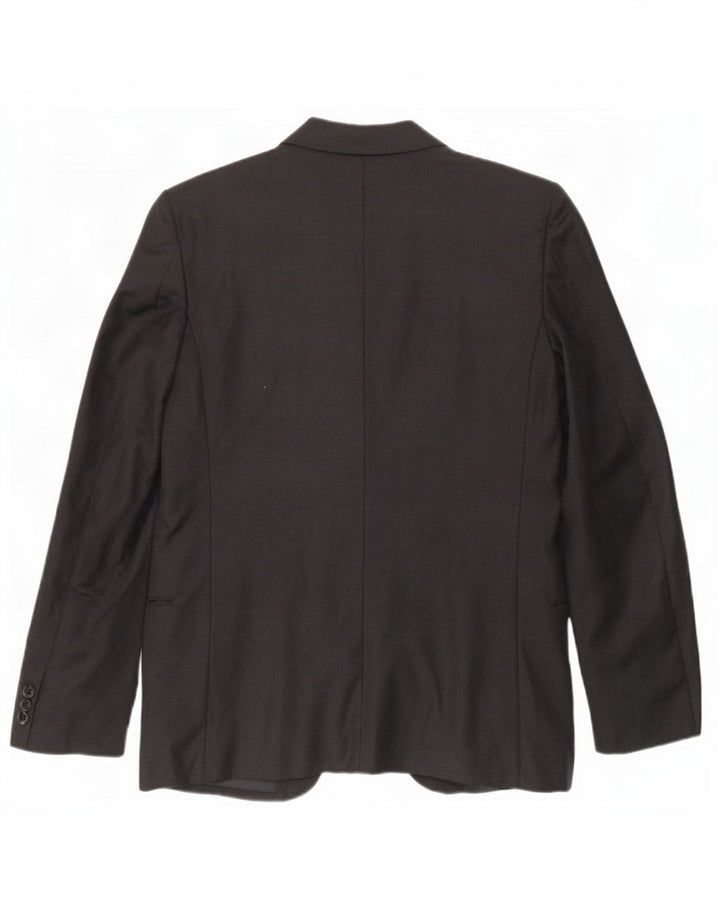 Valentino Veste Blazer 1 Bouton Homme IT 48 Gris Moyen Laine Vierge