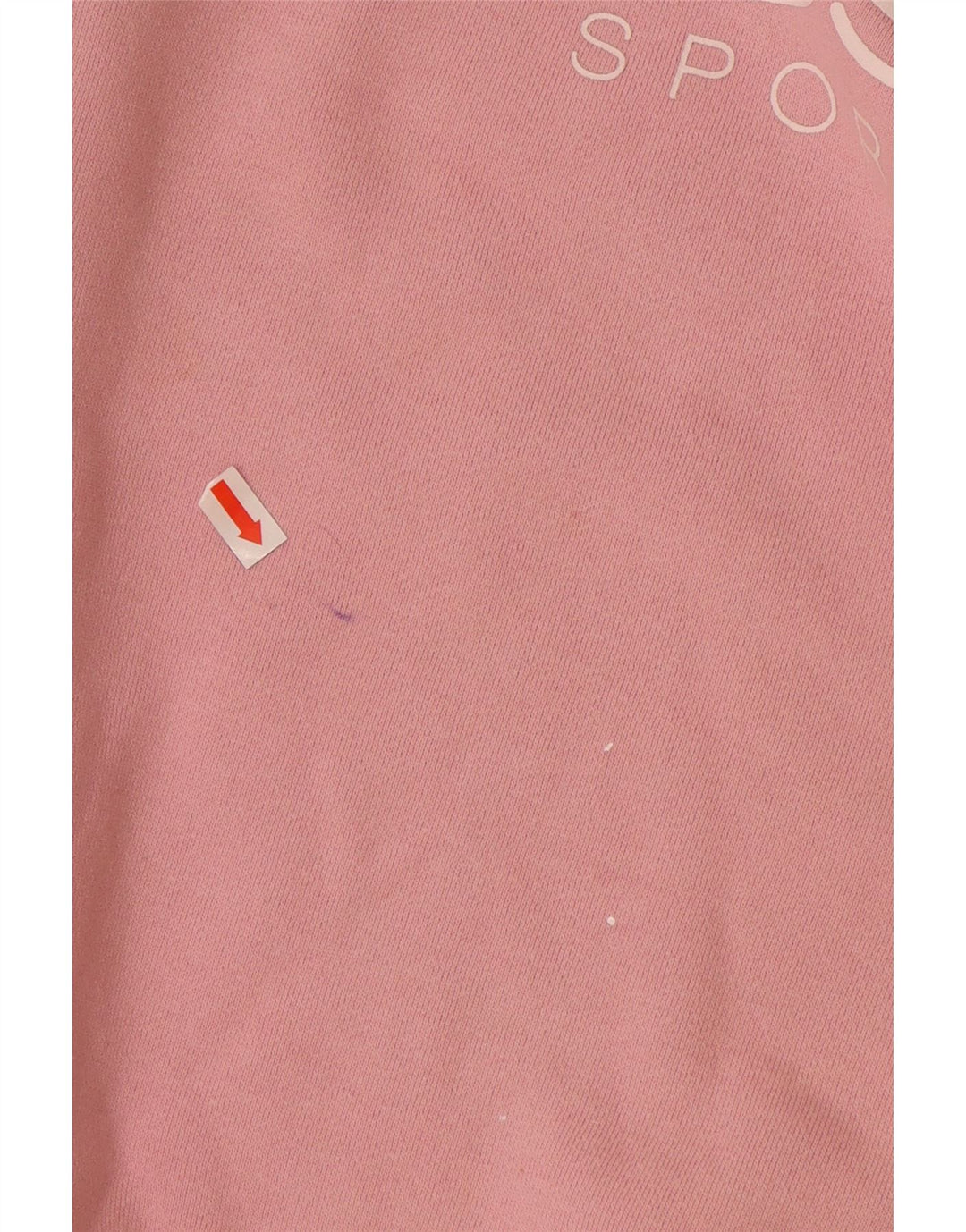 ELLESSE Sweat-shirt graphique pour femme UK 12 en coton rose moyen