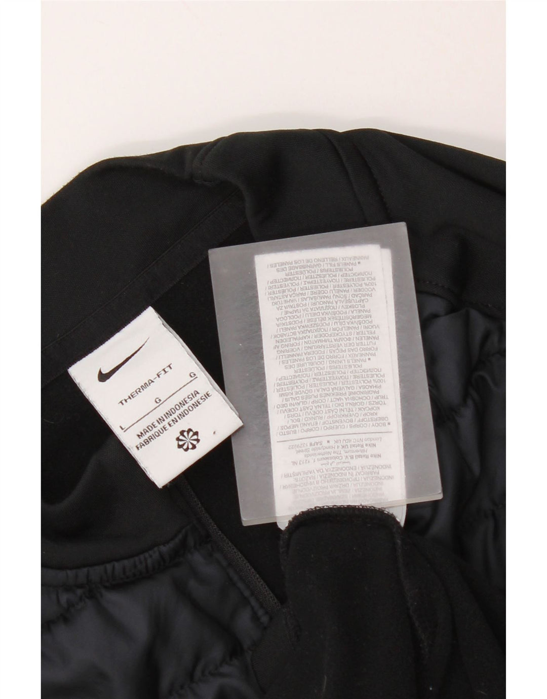 Nike Mens Therma-Fit Pullover Tracksuit Top Medium Black Colourblock