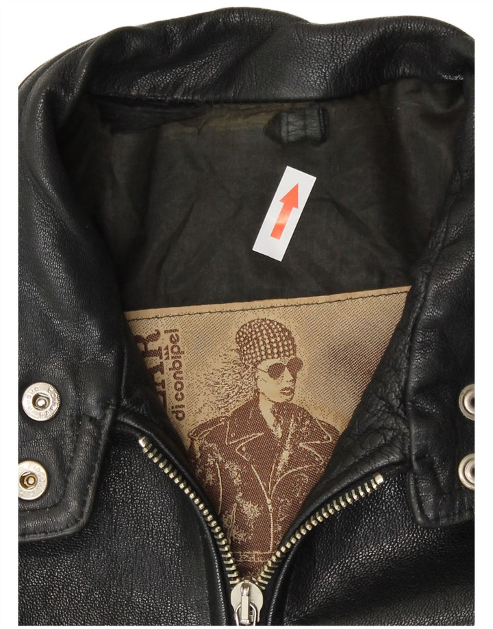 Conbipel Veste en cuir pour femme UK 14 Cuir noir moyen