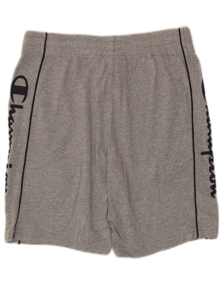 Champion Short de Sport Graphique Homme Petit Gris Moucheté Coton