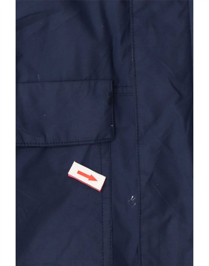 Columbia Veste de pluie à capuche pour homme UK 38 Medium Bleu Marine Nylon