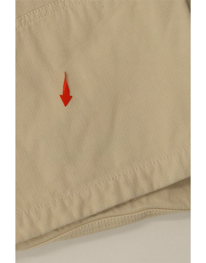 KAPPA Pantalon décontracté droit graphique pour homme XL W38 L35 Beige Coton