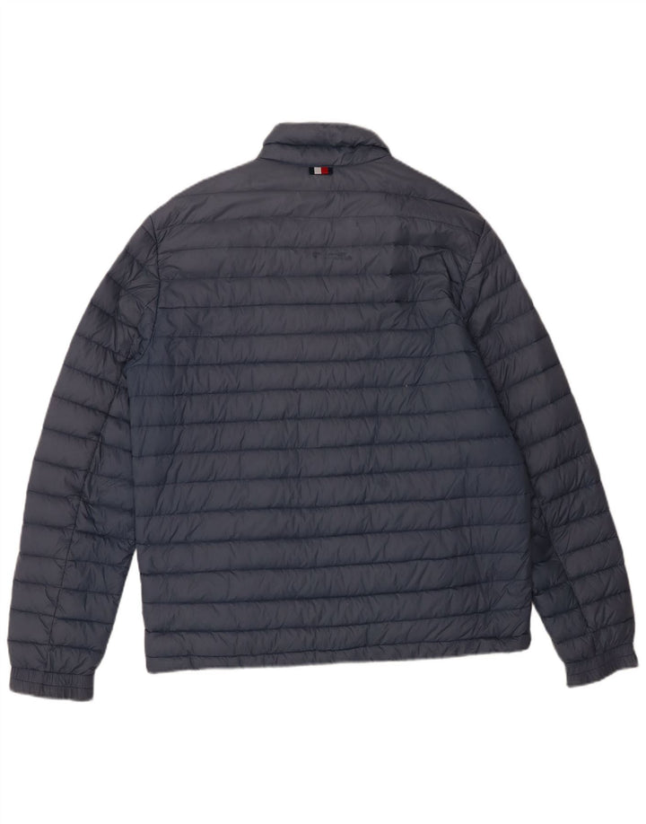 Tommy Hilfiger Veste matelassée pour homme UK 40 Large Bleu marine Polyamide