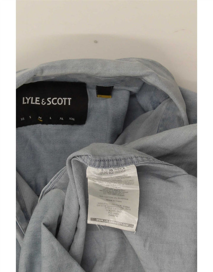 Lyle & Scott Chemise Homme Bleu Moyen Coton