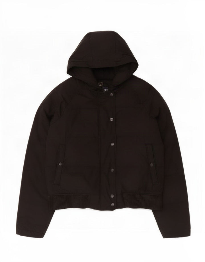 Gap Veste matelassée à capuche pour femme UK 16 Large Noir