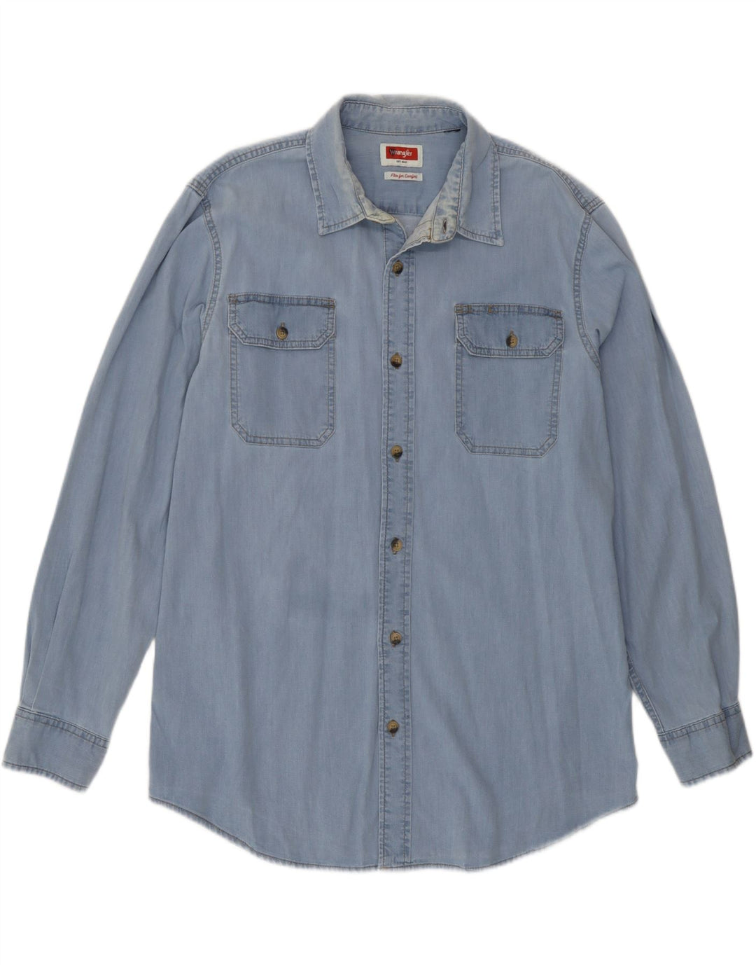 Wrangler Chemise en Jean Homme Grand Bleu