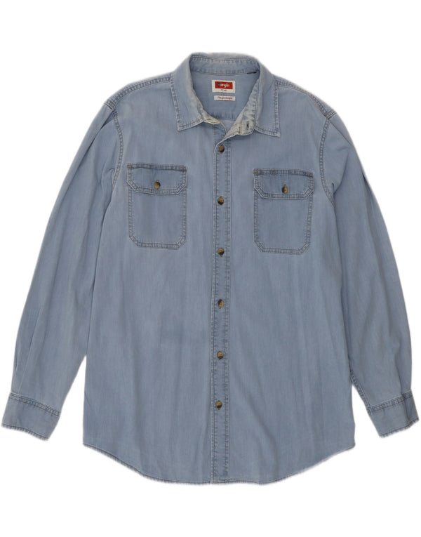 Wrangler Chemise en Jean Homme Grand Bleu