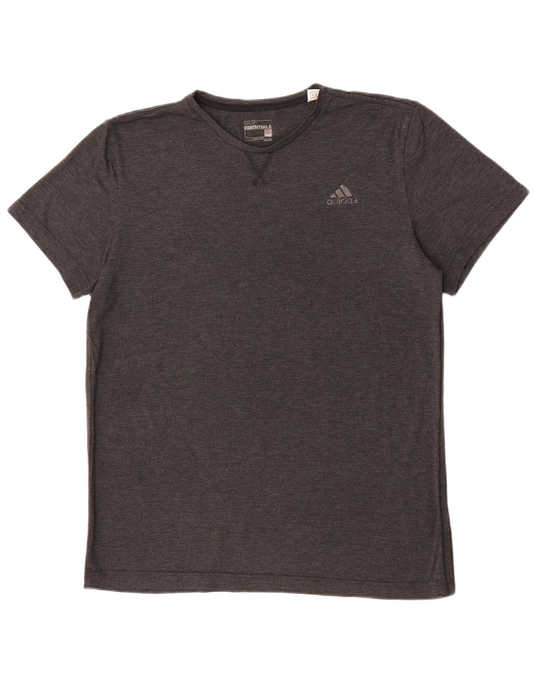 Adidas Hommes Climalite T-Shirt Haut Grand Gris Polyester