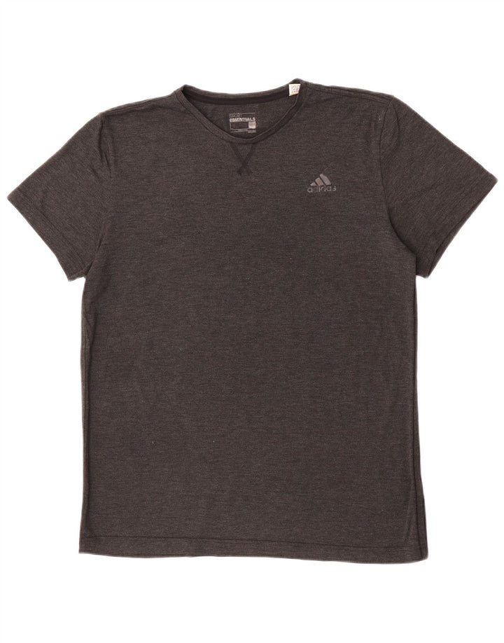 Adidas Hommes Climalite T-Shirt Haut Grand Gris Polyester