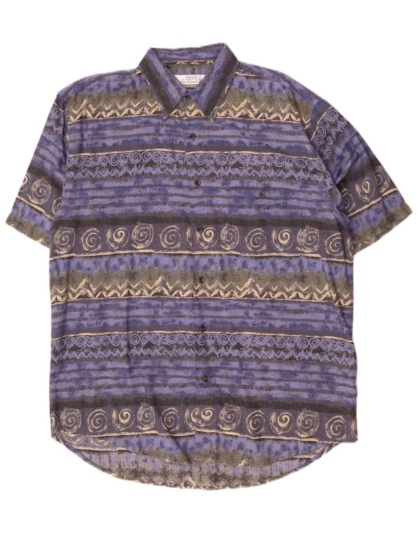 St. Bernard Chemise à Manches Courtes Homme Viscose Géométrique Multicolore Moyen