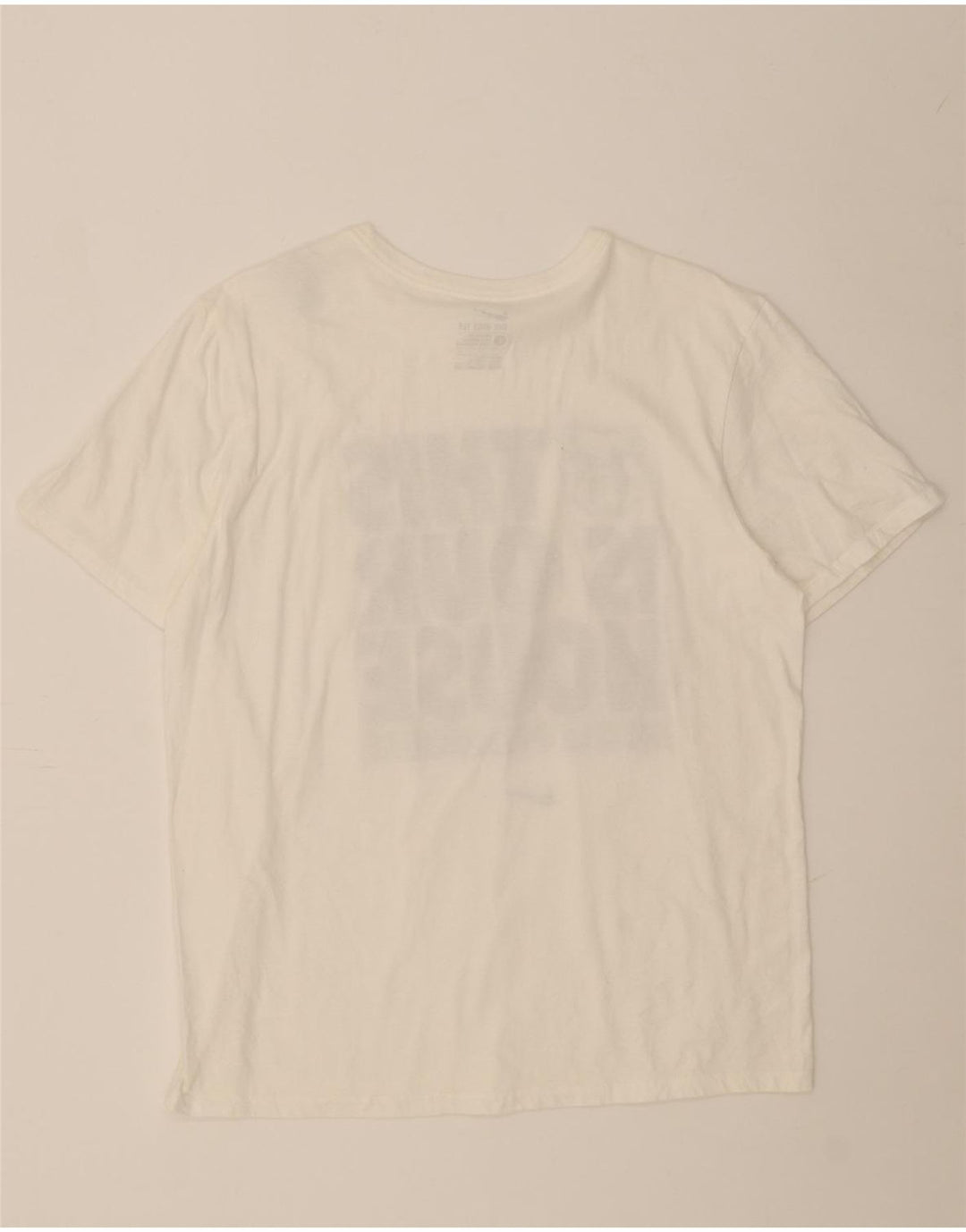 NIKE Mens Graphic T-Shirt Top Large White Cotton Vintage Nike and Second-Hand Nike from Messina Hembry 