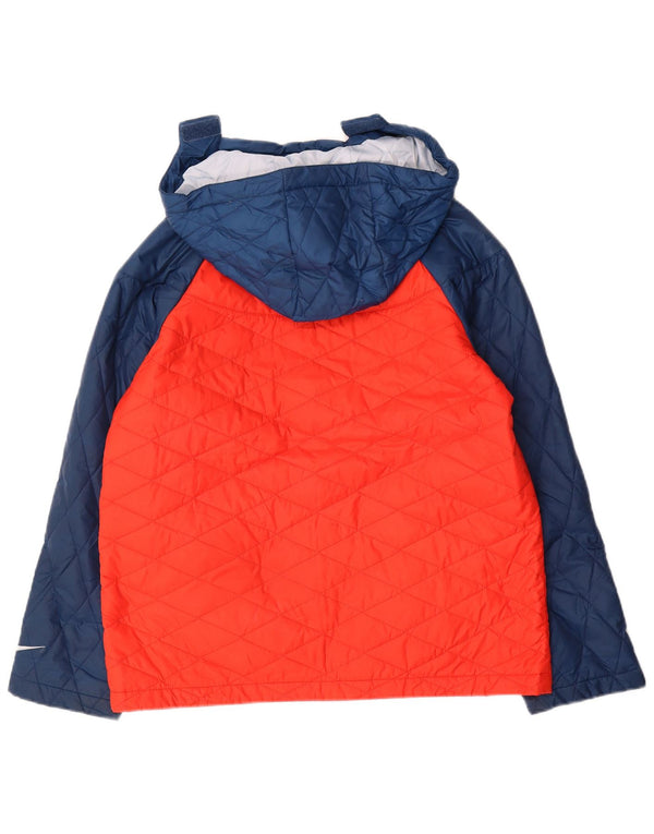 Nike Veste matelassée à capuche pour garçon 13-14 ans XL Orange Colorblock Polyester