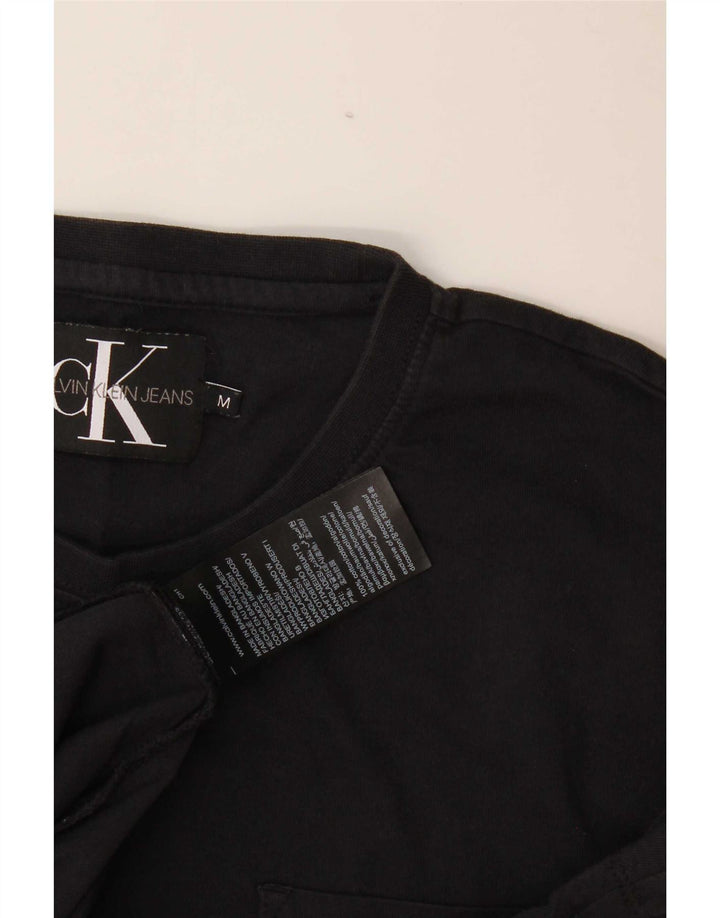 Calvin Klein T-Shirt Graphique Homme Noir Moyen Coton